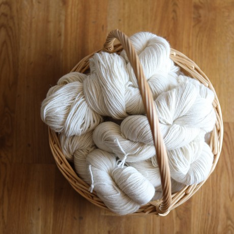 Commercial Spun 8 ply Alpaca Yarn - 200g Natural image