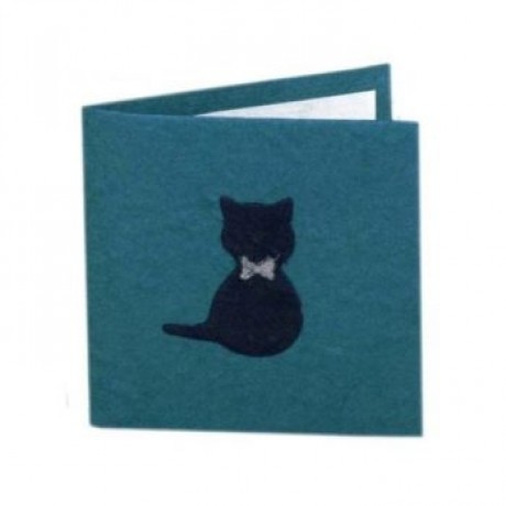 Blue Gift Card with Cat Design image