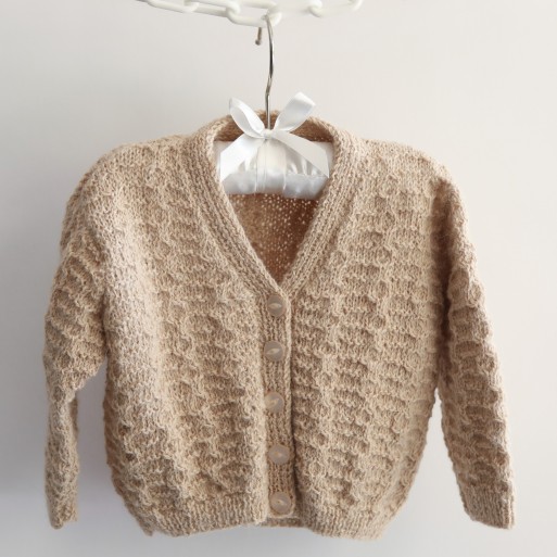 Cable detail Fawn Cardigan image